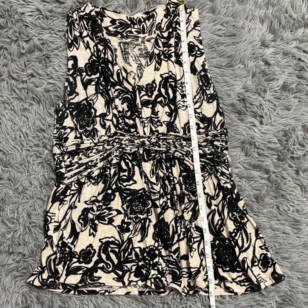 Y2K LOFT Black and Cream Floral Blouse - Picture 12 of 15